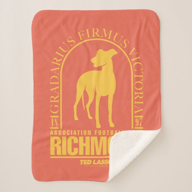 Couverture Sherpa Ted Lasso | AFC Richmond Gold Arched Logo (Devant)