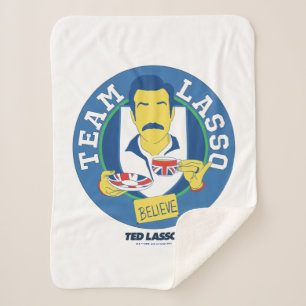 Couverture Sherpa Ted Lasso   Team Lasso Tea Iconic Avatar