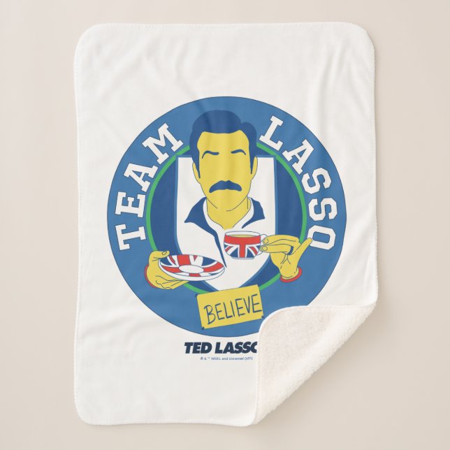 Couverture Sherpa Ted Lasso | Team Lasso Tea Iconic Avatar (Devant)