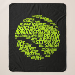 Couverture Sherpa Termes Tennis Joueur De Tennis Jouer Tennis Ball