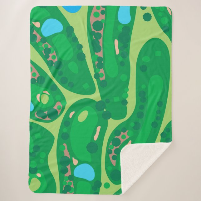 Couverture Sherpa terrain de golf par golf green (Devant)