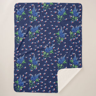 Couverture Sherpa Texas Bluebonnets Texan Lone État étoile