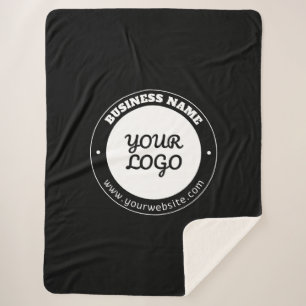 Couverture Sherpa Texte circulaire modifiable et Modèle de logo télé