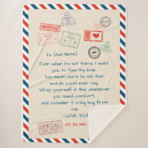 Texte Personnalisé modèle Sherpa Blanket - We Love