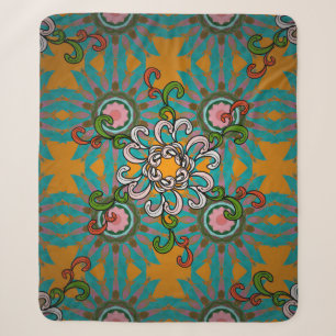 Couverture Sherpa texture Arrière - plan, papier peint, thème floral
