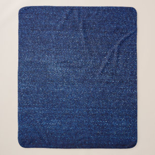 Couverture Sherpa Texture du jean Denim arrière - plan en tissu