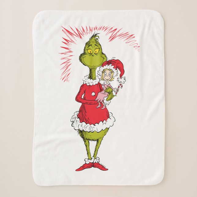 Couverture Sherpa The Grinch Holds Cindy Lou Who (Devant)