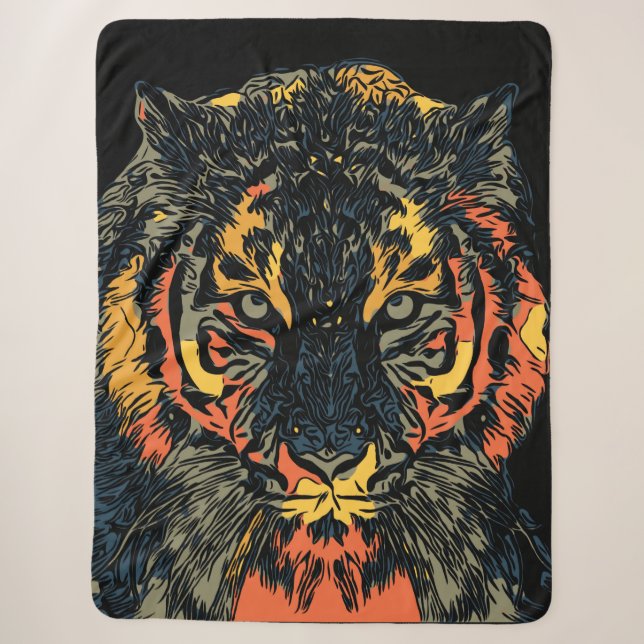 Couverture Sherpa Tigre (Devant)