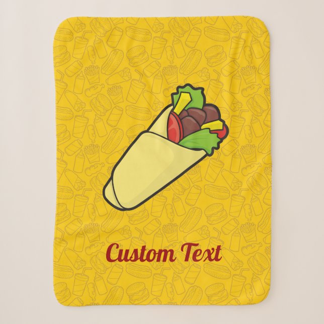 Couverture Sherpa Toile de sandwich Tortilla Blanche Sherpa (Devant)