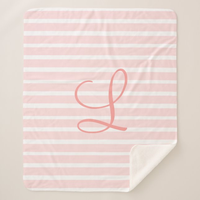COUVERTURE SHERPA TONS ROSES PERSONNALISÉES SHERPA BLANKET (Devant)