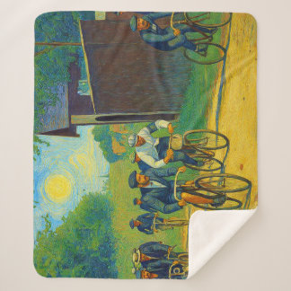 Couverture Sherpa Tour de France Première Course 1903 van Gogh Redux