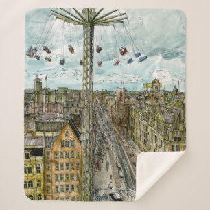 Couverture Sherpa Tour européen d'oscillation d'aquarelle des