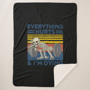 Couverture Sherpa Tout Blessé Weightlifting Ness Gym Don