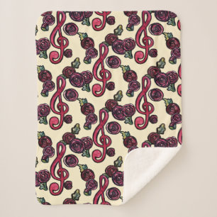 Couverture Sherpa Treble Clef Music professeur Art