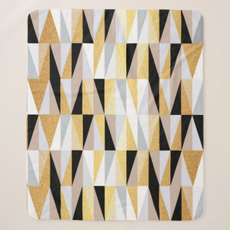 Couverture Sherpa triangles de conception scandinave sans couture mo