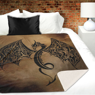 Couverture Sherpa Tribal de Stone Dragon