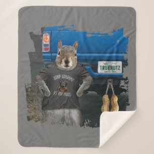 Couverture Sherpa Truk Nutz - drôles de noix de camion écureuil
