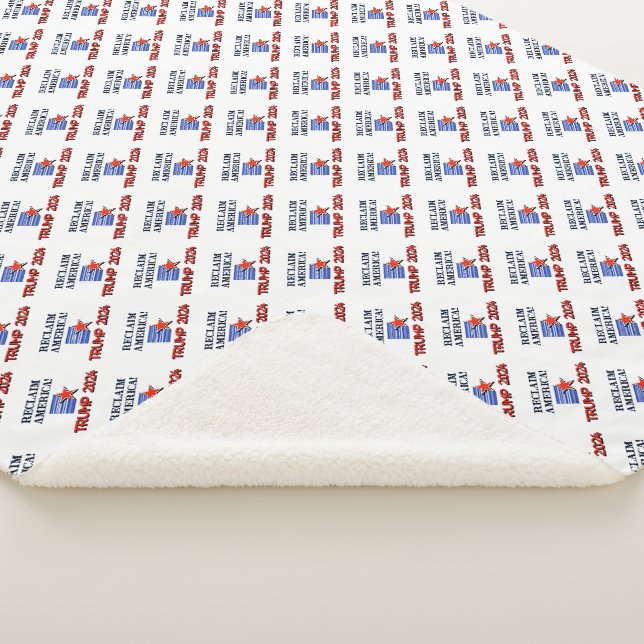 Couverture Sherpa Trump 2024 Reclaim America Sherpa Blanket (3/4)