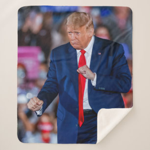 Couverture Sherpa Trump Dance Funny