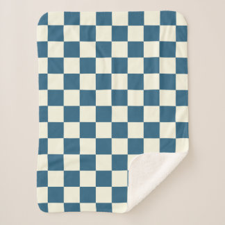 Couverture Sherpa turquoise Et Crème