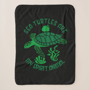 Couverture Sherpa Turtle Lover   Sea Turtles Are My Spirit Animal