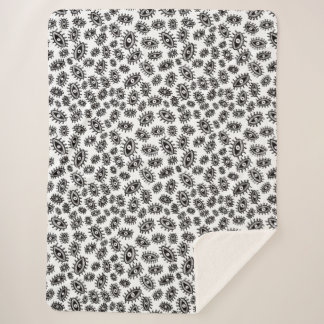 Couverture Sherpa Twily yeux blanc