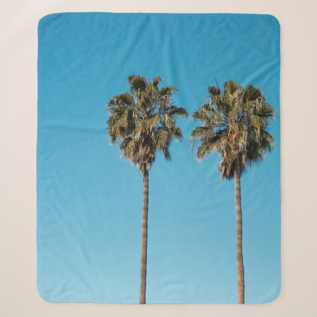 Couverture Sherpa Two green coconut trees (Devant)