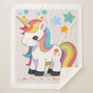 COUVERTURE SHERPA UNICORN BLANKET