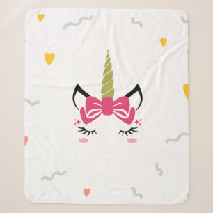 Couverture Sherpa Unicorne au sommeil magique