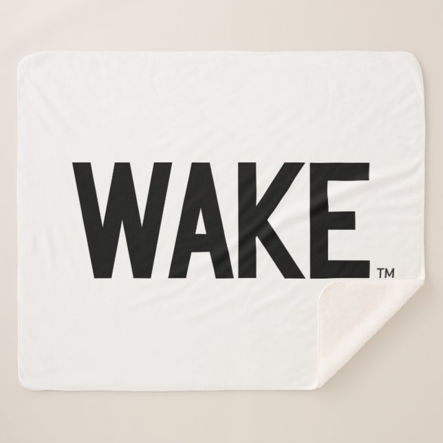 Couverture Sherpa Université Wake Forest | Wordmark Wake (Devant (Horizontal))