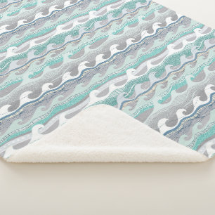Couverture Sherpa vagues