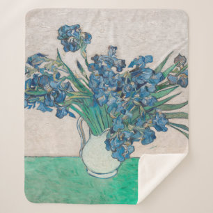 Couverture Sherpa Van Gogh Iris Vase Peinture Impressionnisme