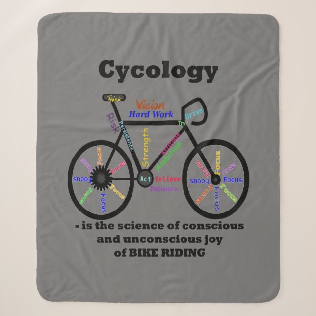 Couverture Sherpa Vélo Vélo Vélo Vélo Amusant Définition Humour (Devant)