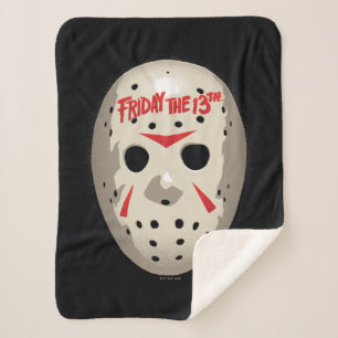 Couverture Sherpa Vendredi 13 Graphique de masque de hockey