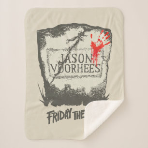 Couverture Sherpa Vendredi 13 Pierre de tête de Jason Voorhees