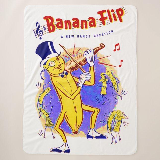 Couverture Sherpa vers 1950 Banana Feuille de musique imprimé (Devant)
