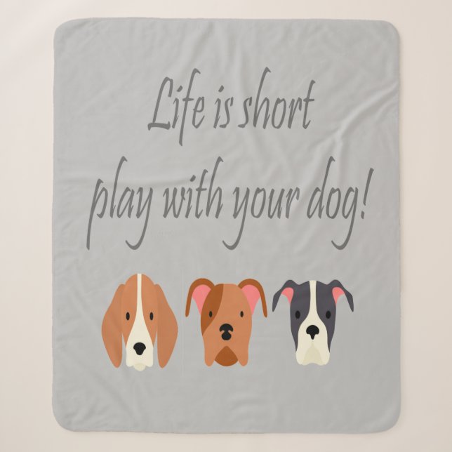 Couverture Sherpa Vie amusante court jeu avec votre chien (Devant)