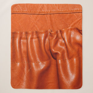 Couverture Sherpa Vieux cuir vintage siège auto détail. bleu, d'anta