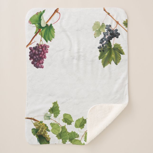 Couverture Sherpa Vignoble de raisins Ile grecque méditerranéenne (Devant)