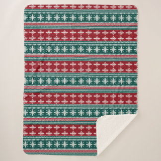 Couverture Sherpa Vilain tricot de Noël Motif traditionnel 3