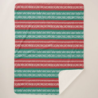 Couverture Sherpa Vilain tricot de Noël Motif traditionnel 8