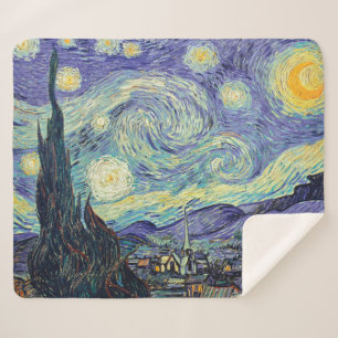 Couverture Sherpa Vincent Van Gogh La Nuit étoilée