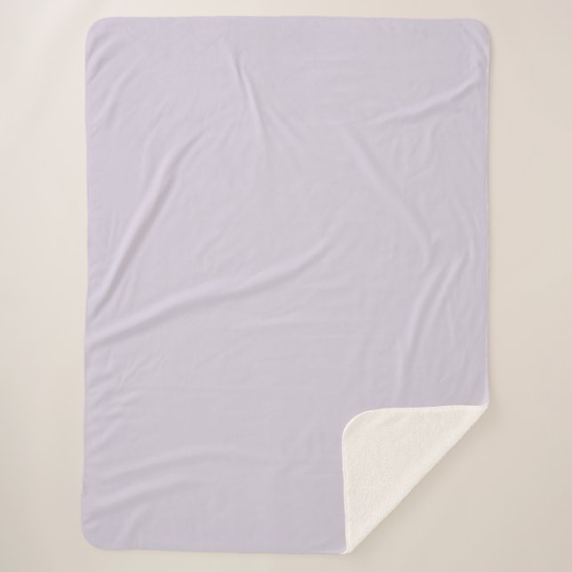 Couverture Sherpa Violet Lavande   (Devant)