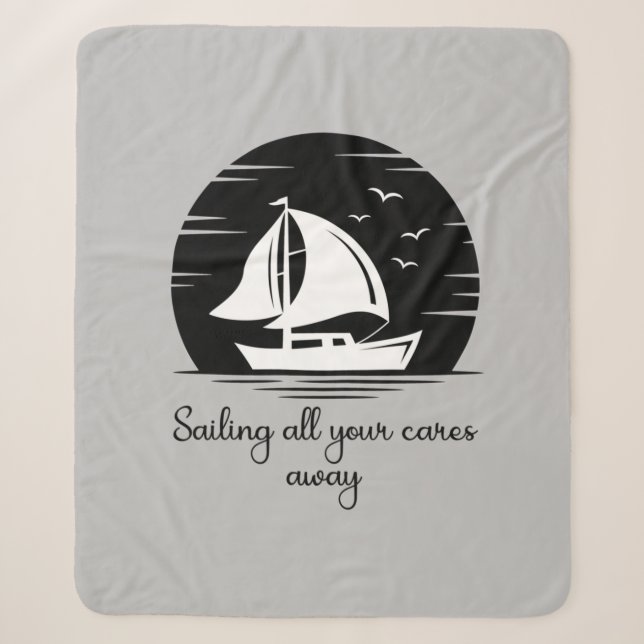 Couverture Sherpa Voilier toutes vos soucis Voilier Citation de voil (Devant)