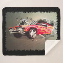 Voiture S'Écrasant À Travers Le Mur