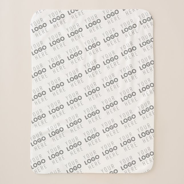 Couverture Sherpa Votre image/logo éclairé automatiquement + Motif (Devant)