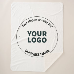 Couverture Sherpa Votre logo avec Slogan et nom commercial modifiabl