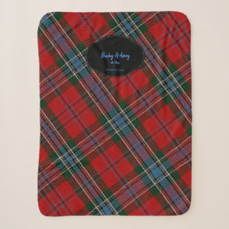 Couverture Sherpa Votre nom et date MacLean Scottish Clan Tartan