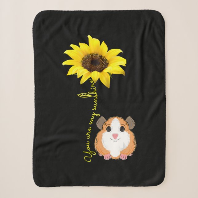 Couverture Sherpa Vous Êtes Mon Sunshine Tournesol Guinée Pig Maman (Devant)