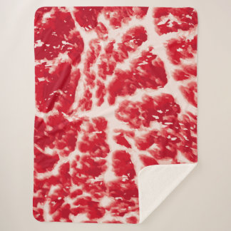 Couverture Sherpa Wagyu Beef Plush Blanche